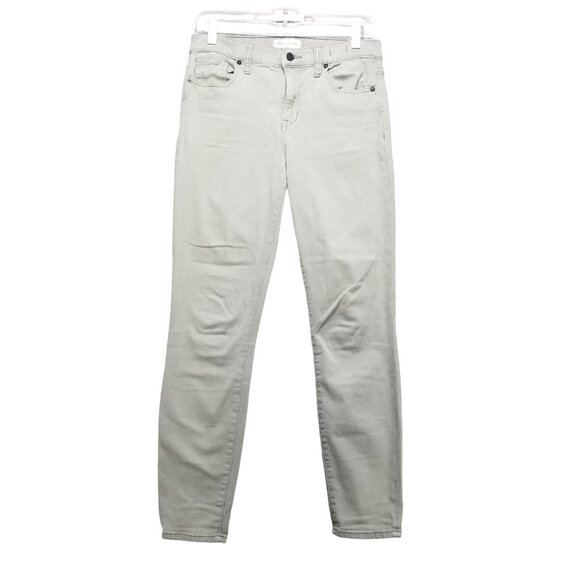 Madewell Jeans Womens 28 Sage Green Stretch Mid Rise High Riser Skinny - Picture 1 of 14